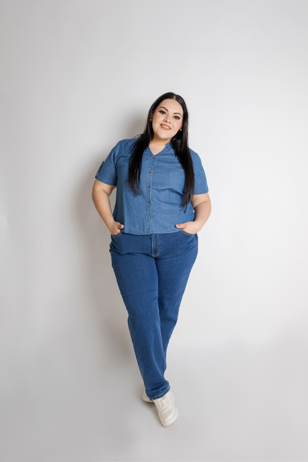 Blusa Mezclilla
