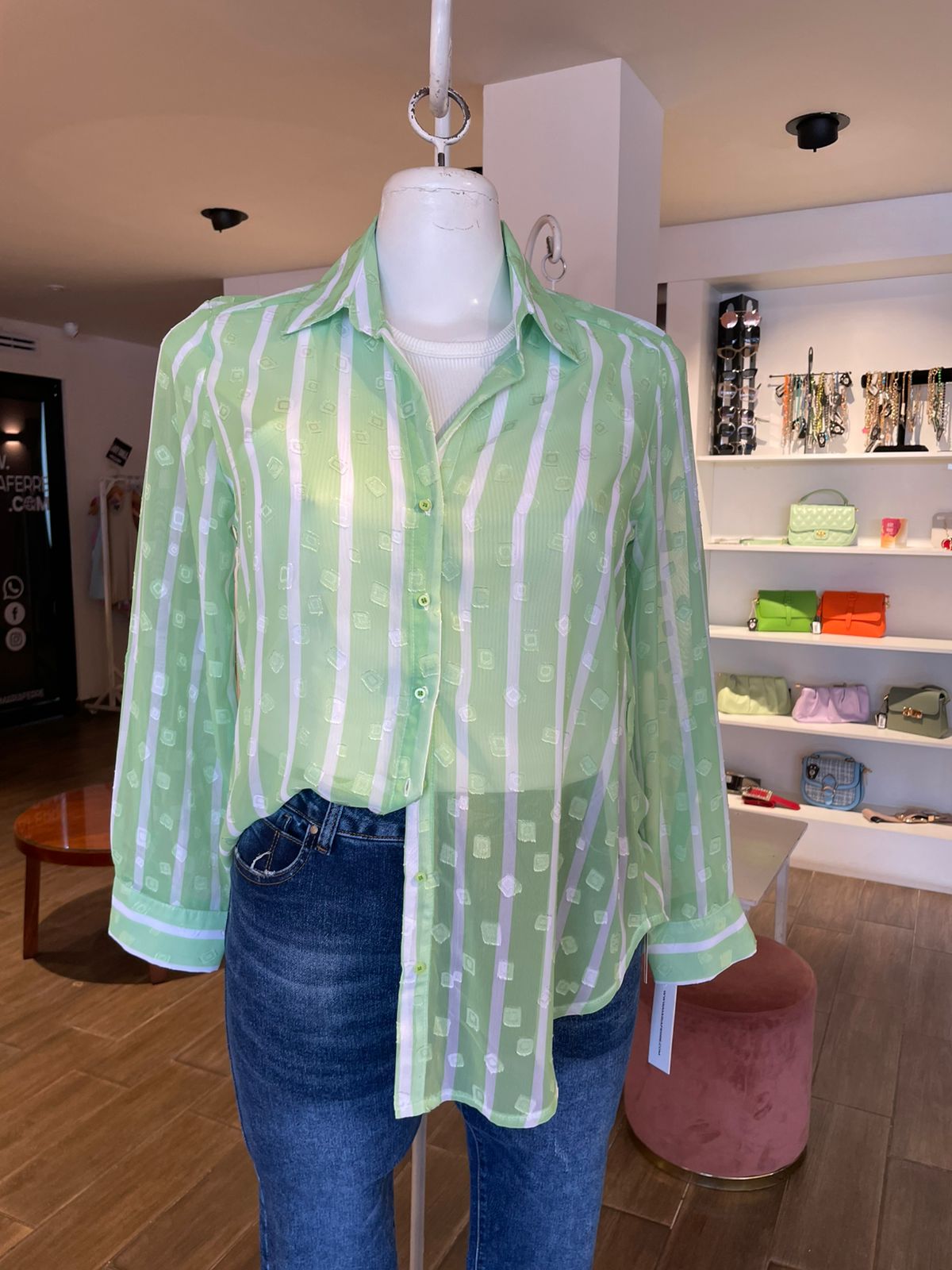 Blusa Rayada Manga Larga