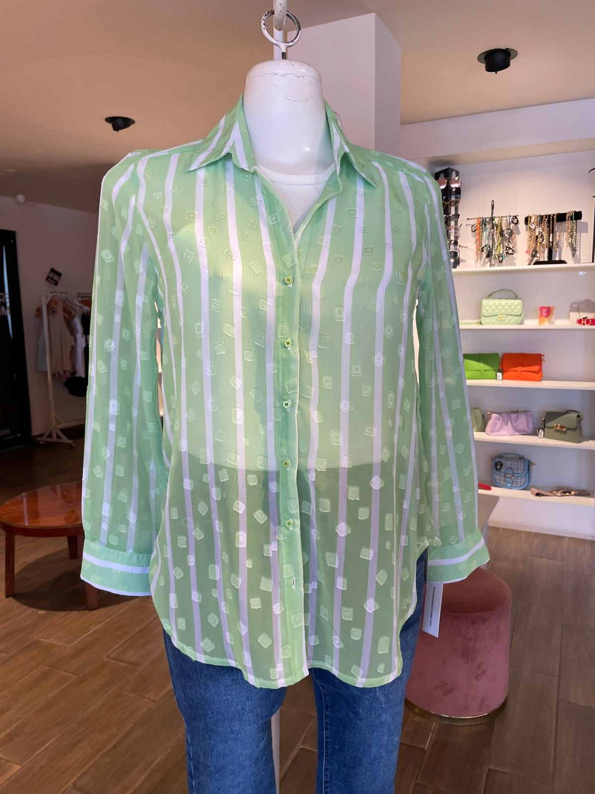Blusa Rayada Manga Larga