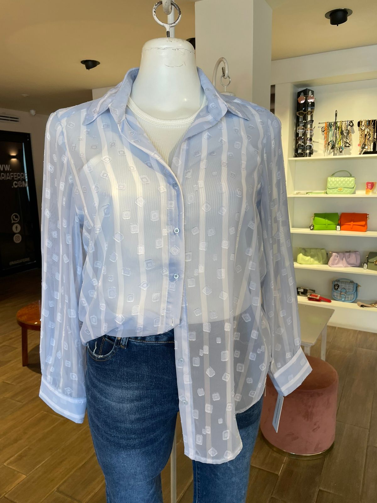 Blusa Rayada Manga Larga