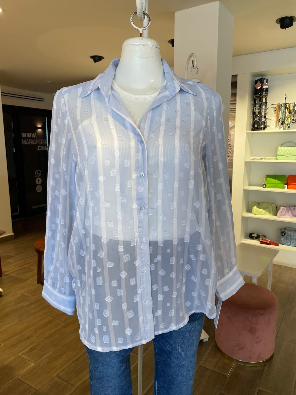 Blusa Rayada Manga Larga