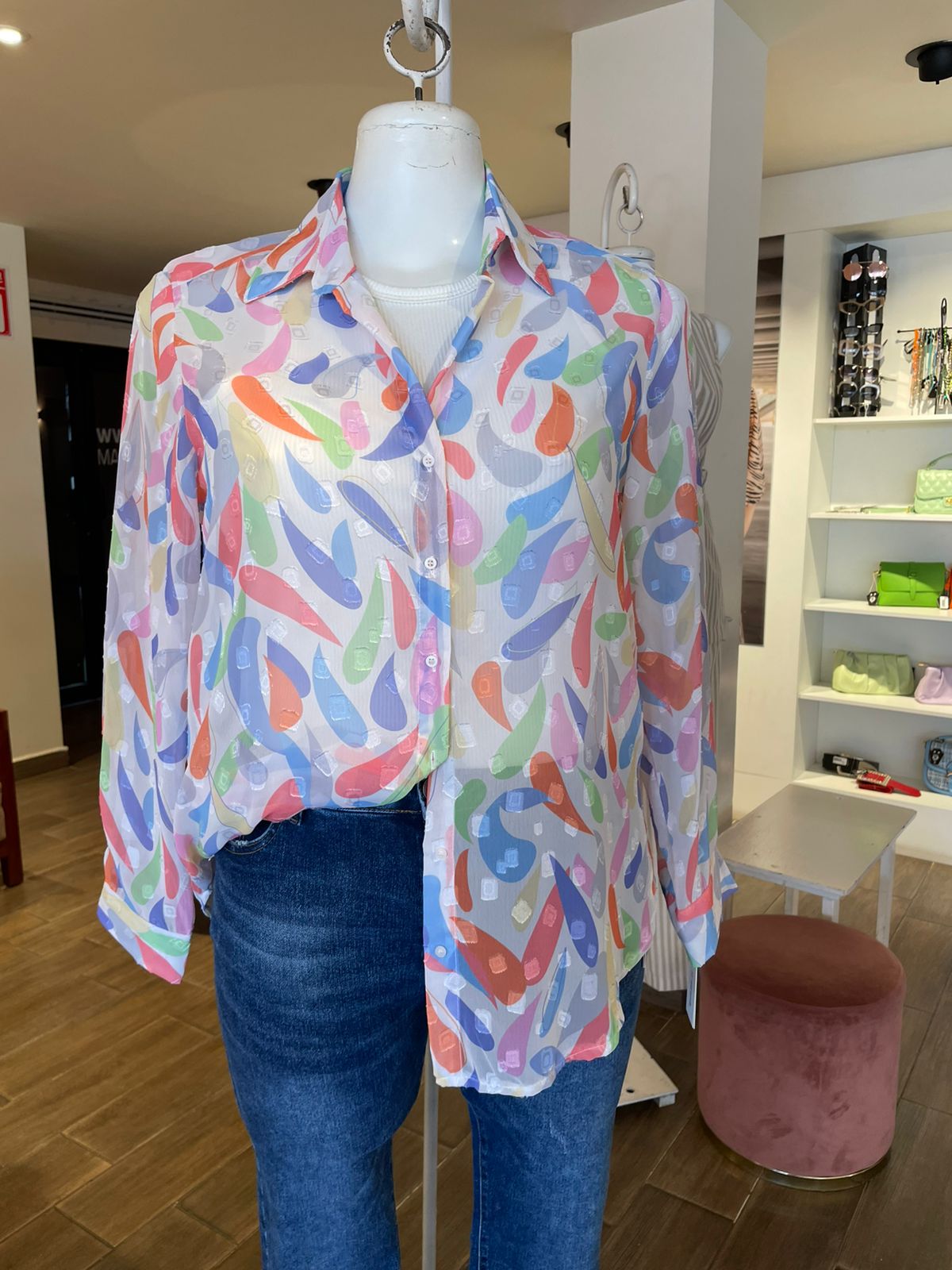 Blusa Rayada Manga Larga