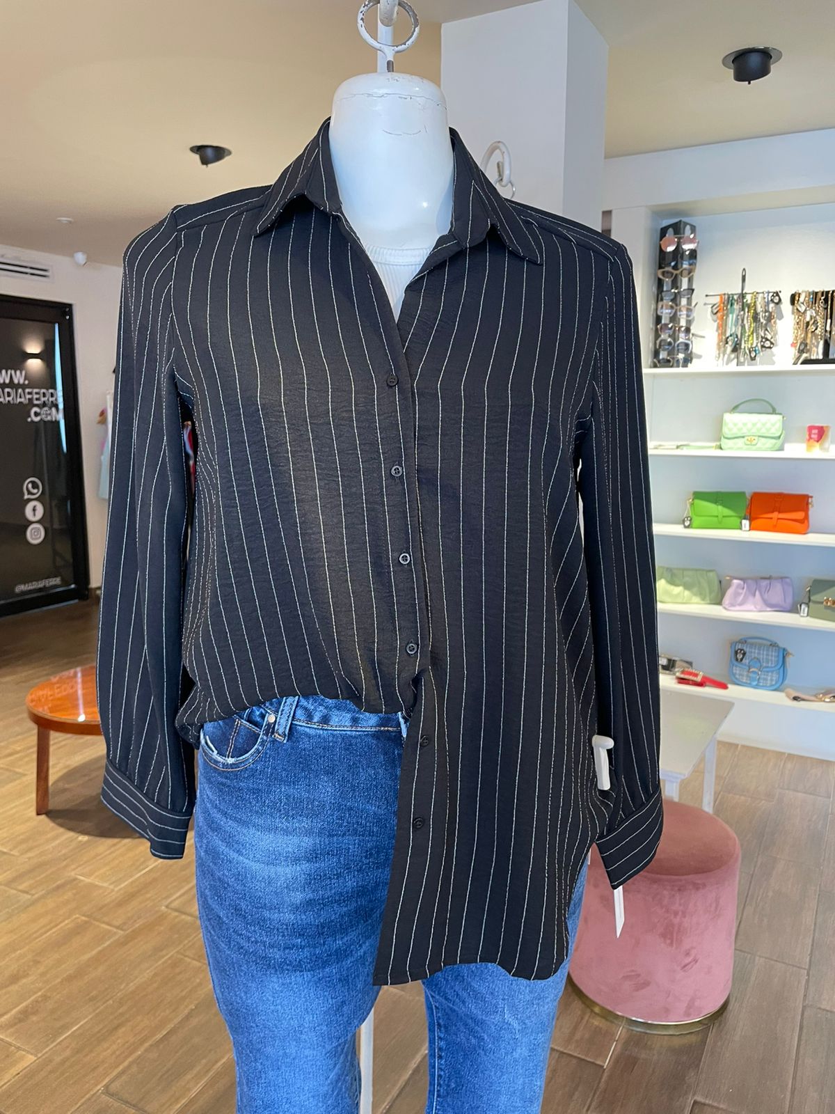Blusa Camisera Rayada