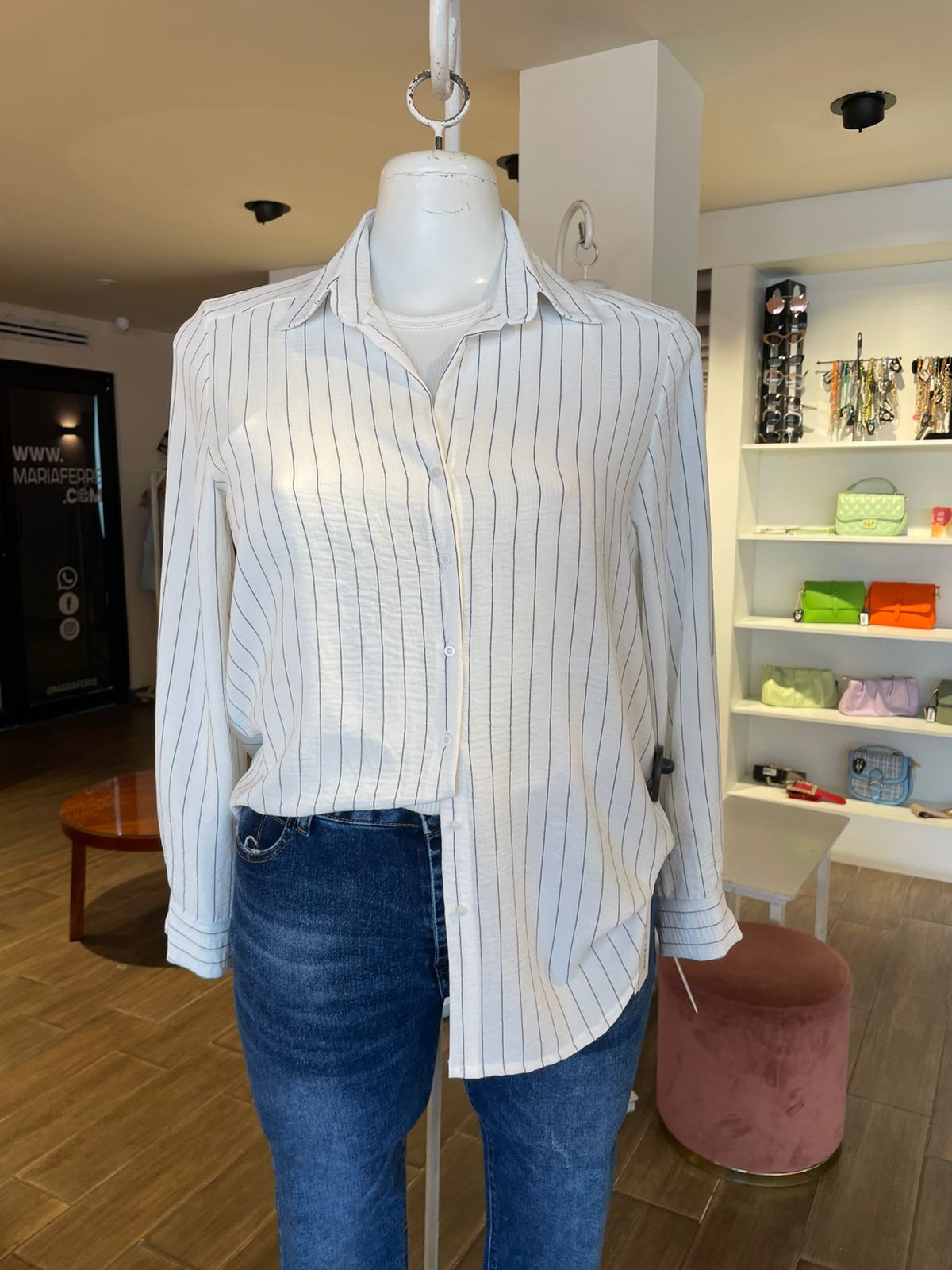 Blusa Camisera Rayada