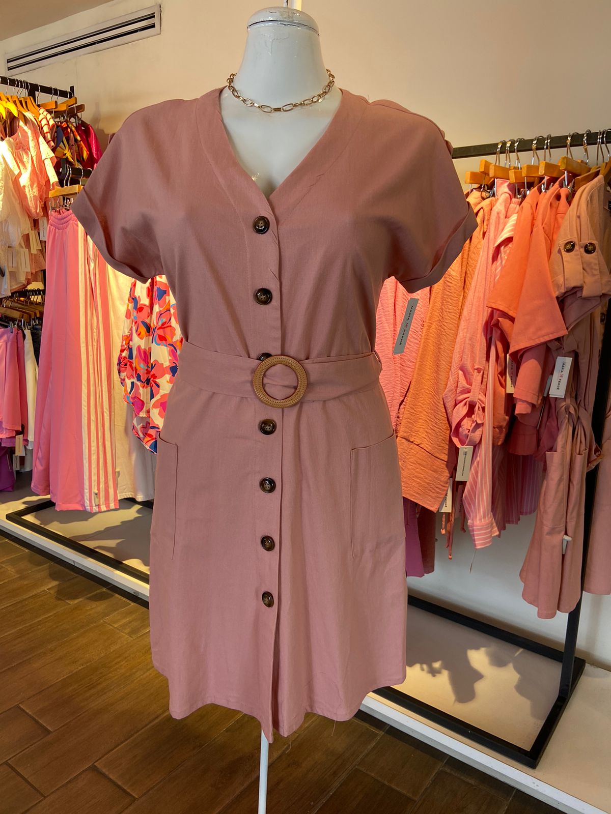 Vestido Con Cinto