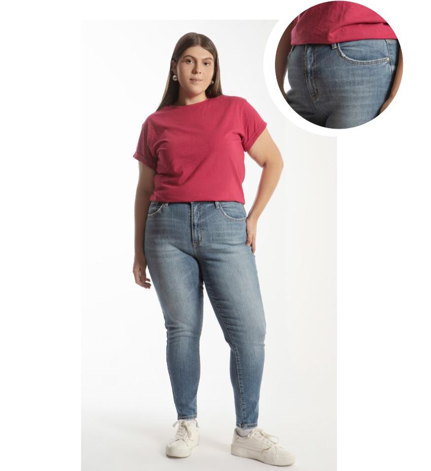 Jeans Skinny Deslavado