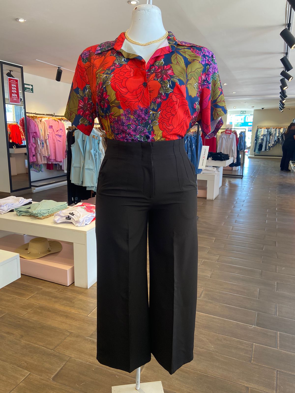 Pantalon Restir Recto Con Pinzas