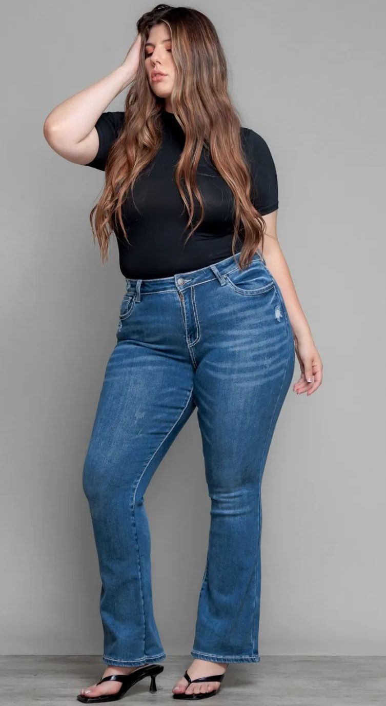 Jeans Mezclilla Flare