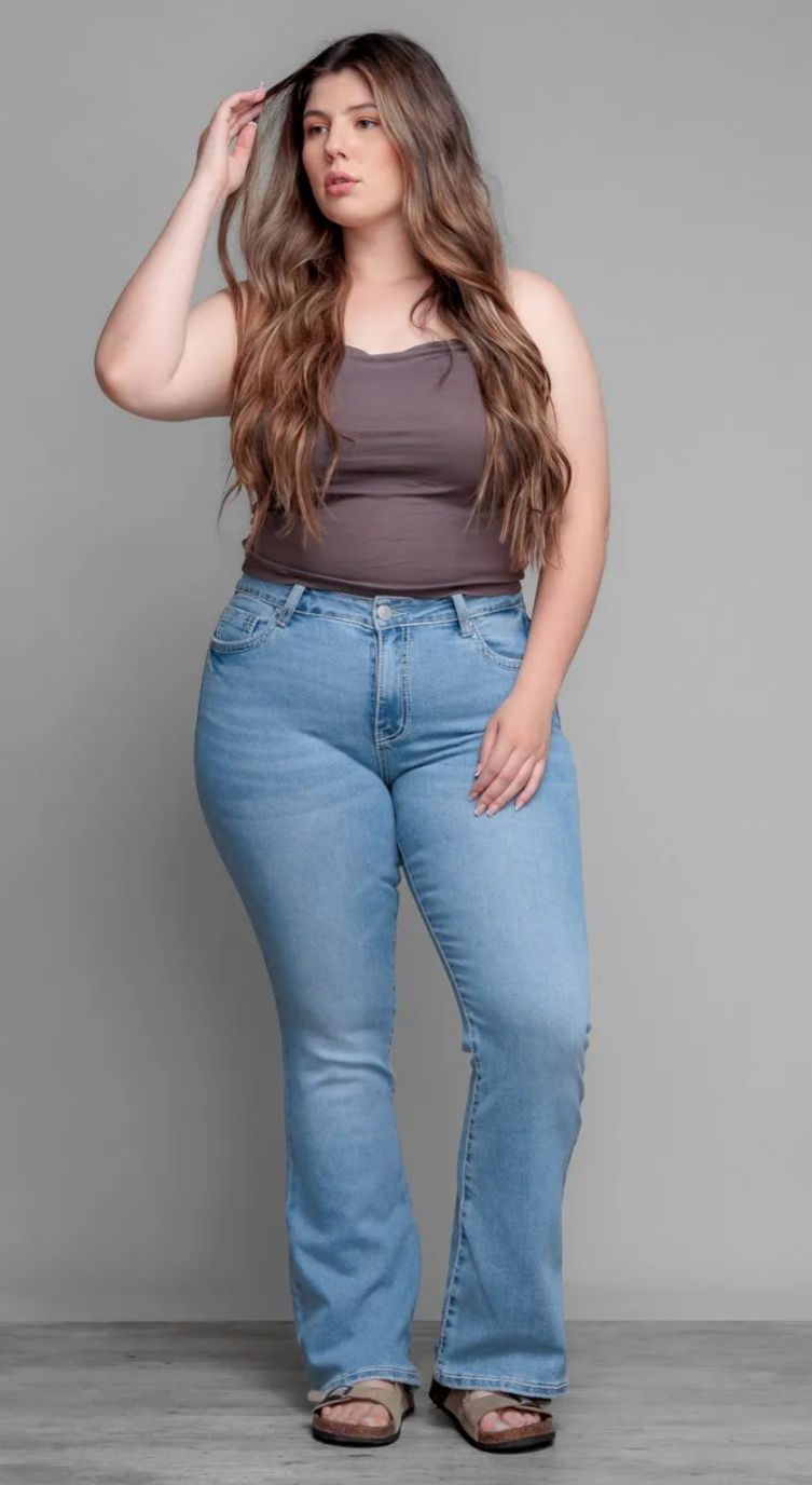 Jeans Mezclilla Flare