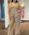 Set Pantalón Con Chaleco