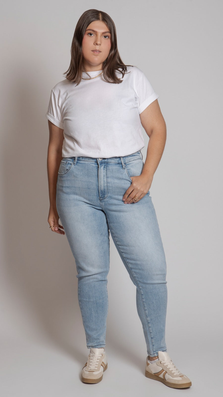 Jeans Skinny Deslavado