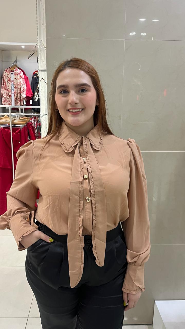 Blusa Moda Con Corbata