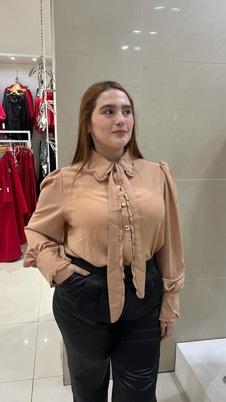 Blusa Moda Con Corbata