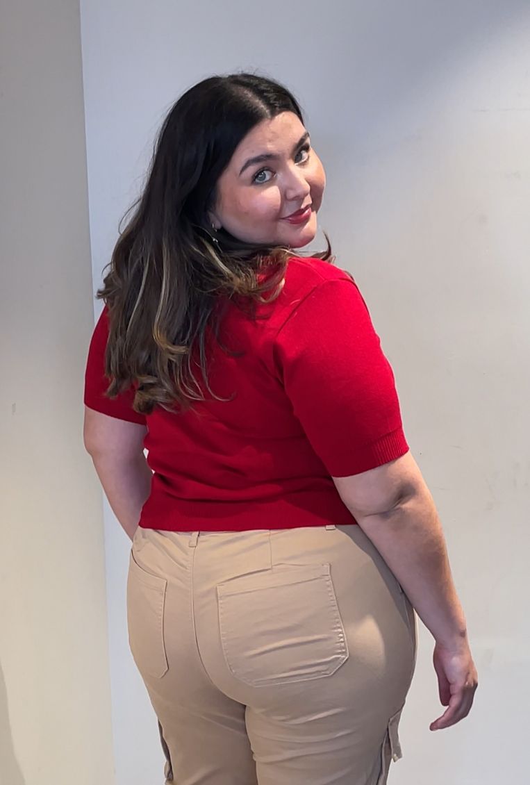 Blusa Tejida Con Cuello