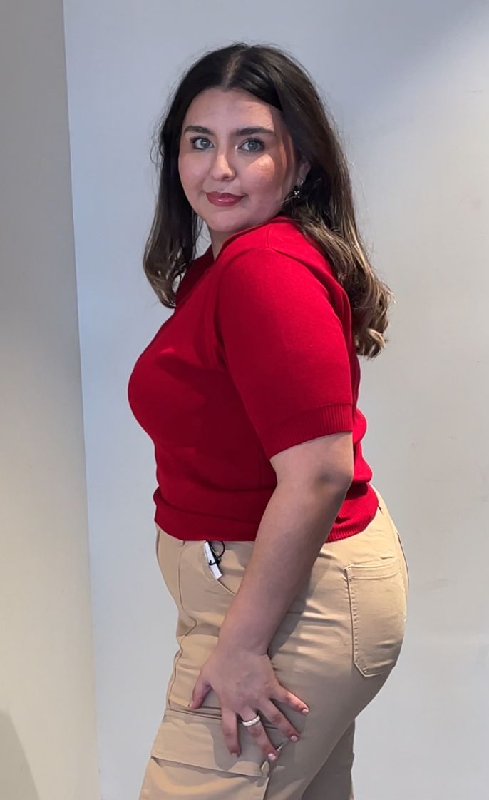 Blusa Tejida Con Cuello