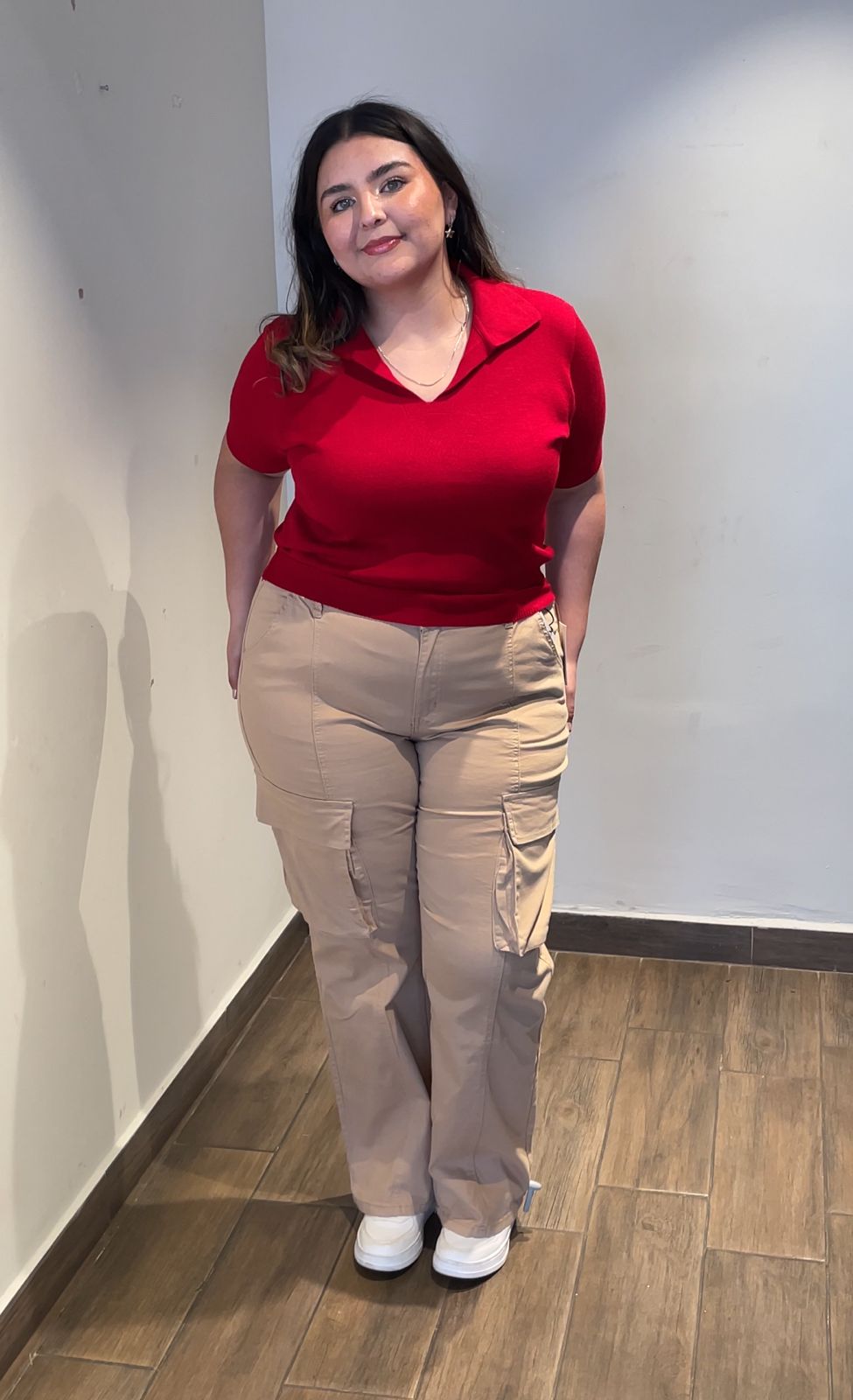 Blusa Tejida Con Cuello