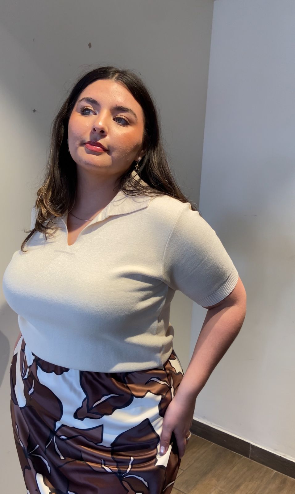 Blusa Tejida Con Cuello