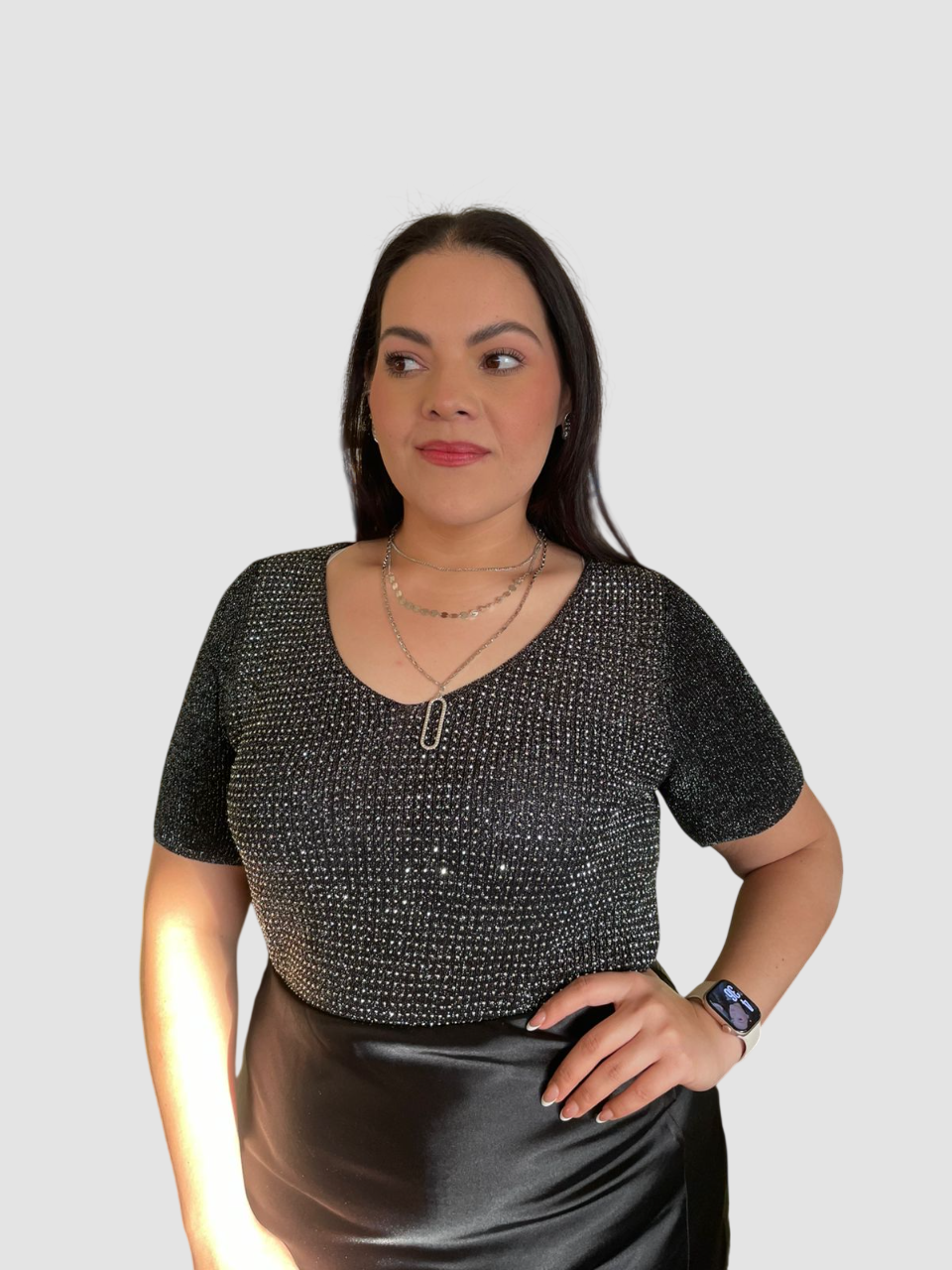 Blusa  Fiesta Brillosa