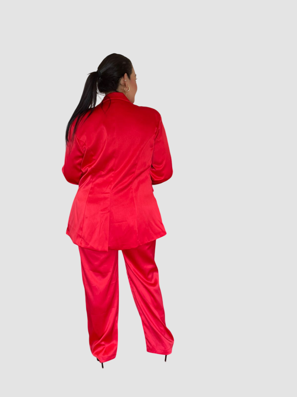 Set De Pantalon Y Saco De Satin