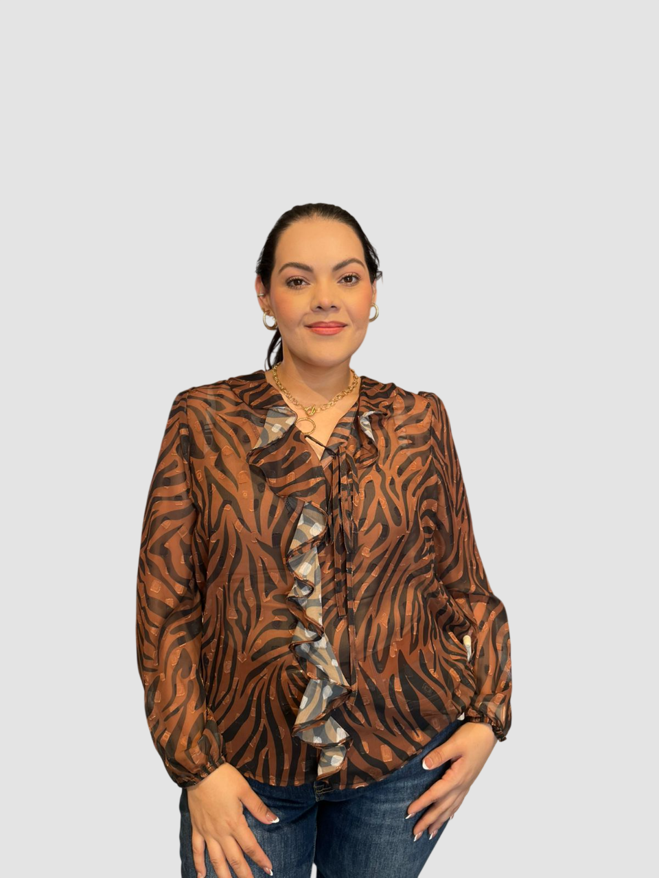 Blusa Animal Print Cebra