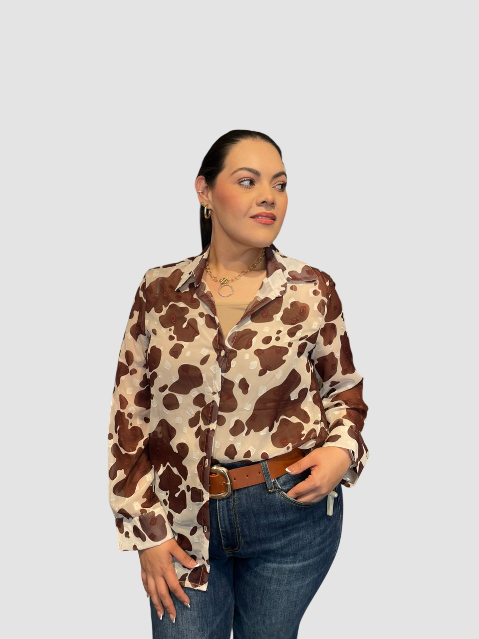 Blusa Animal Print Vaca