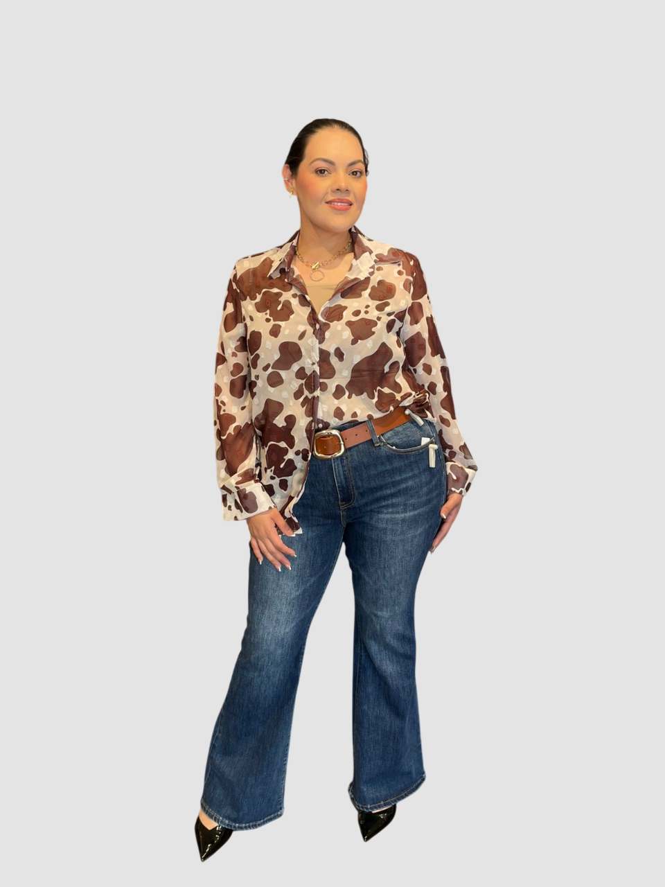 Blusa Animal Print Vaca