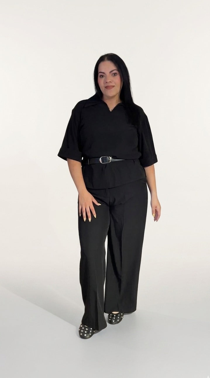 Set Blusa Y Pantalon Manga Corta