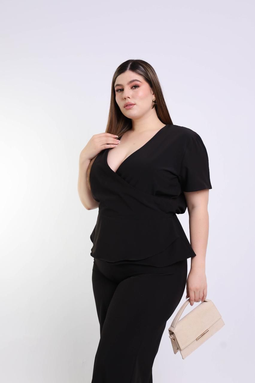 Set Blusa Y Pantalon Manga Corta