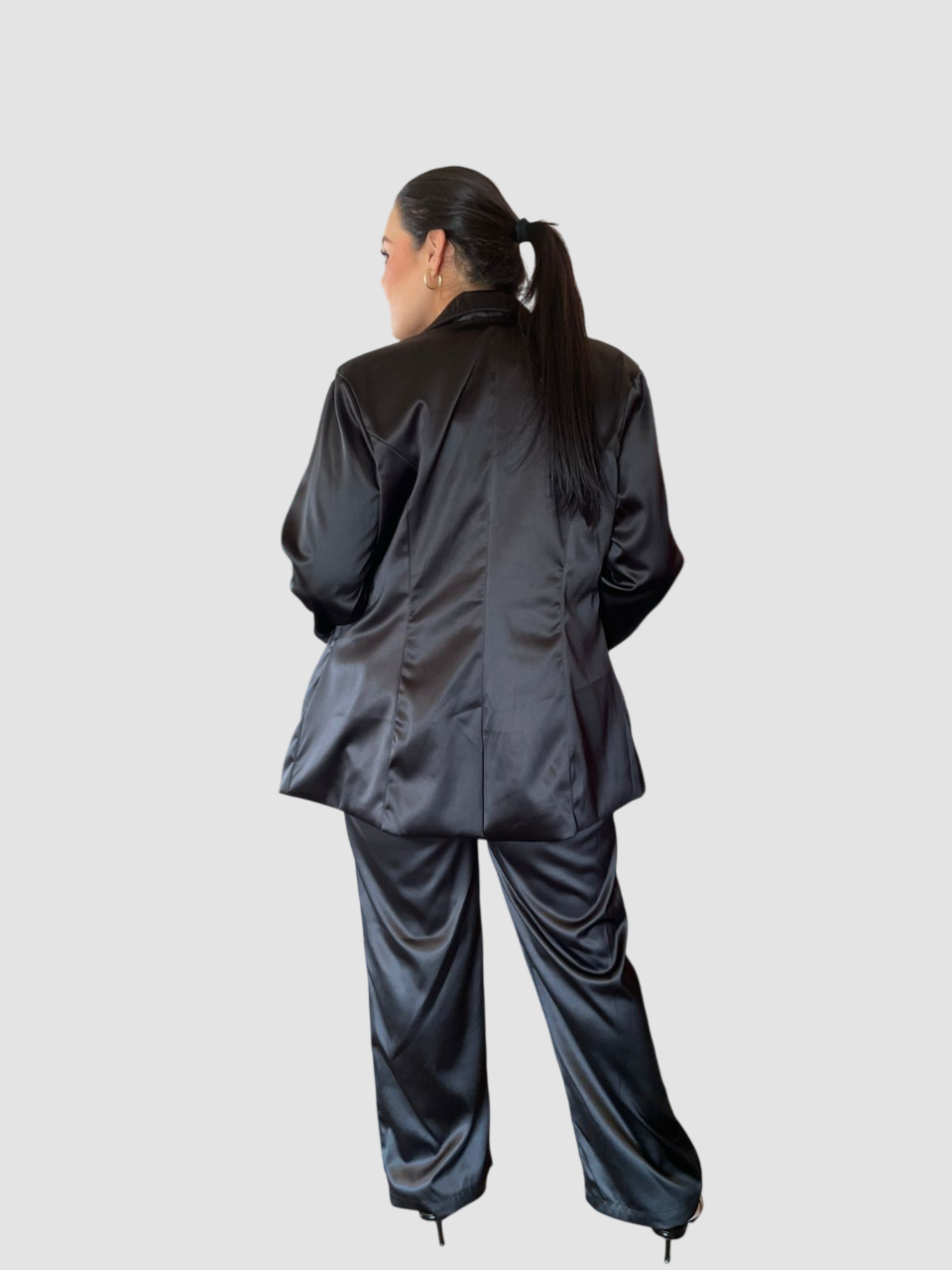 Set De Pantalon Y Saco De Satin