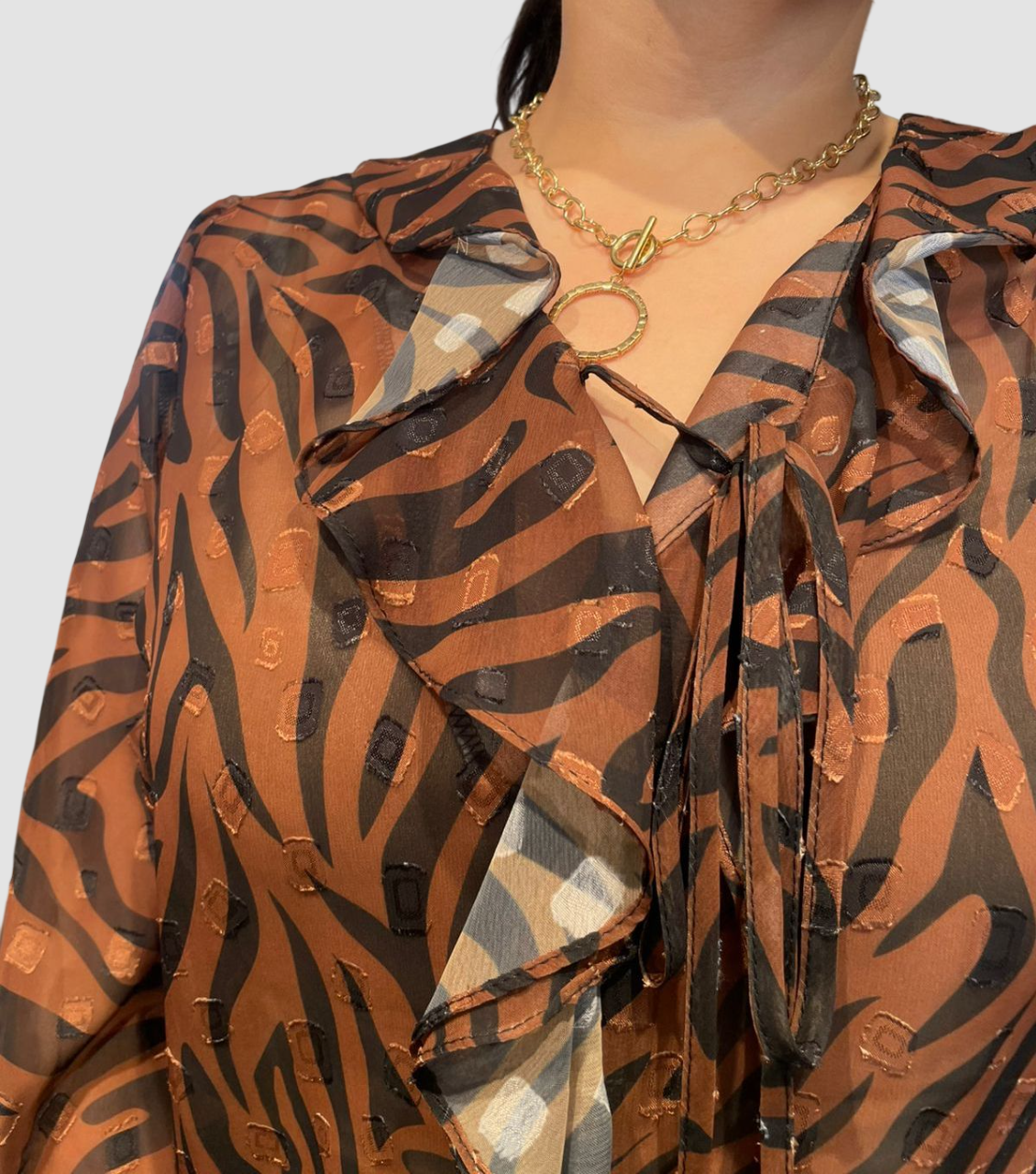 Blusa Animal Print Cebra