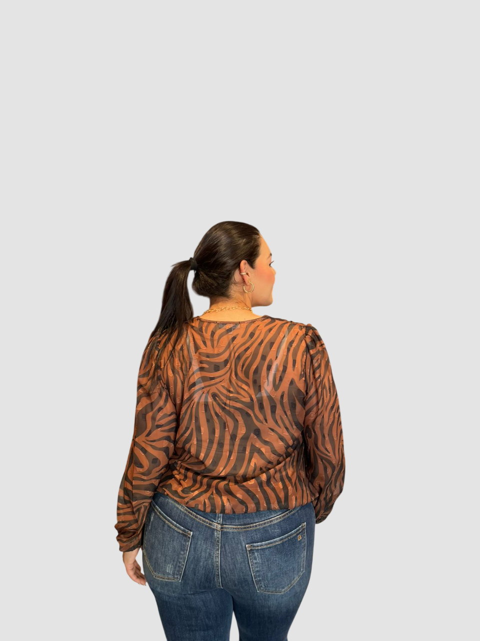 Blusa Animal Print Cebra