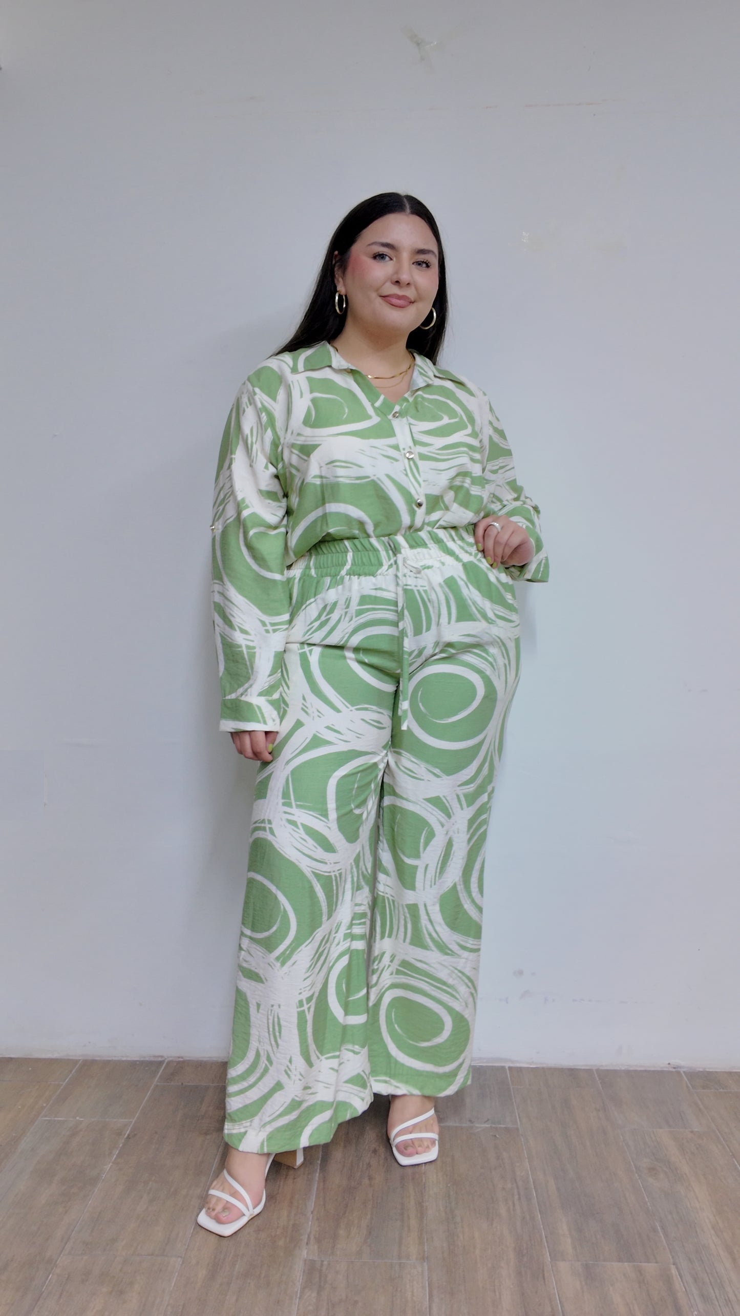Set De Pantalon Estampado