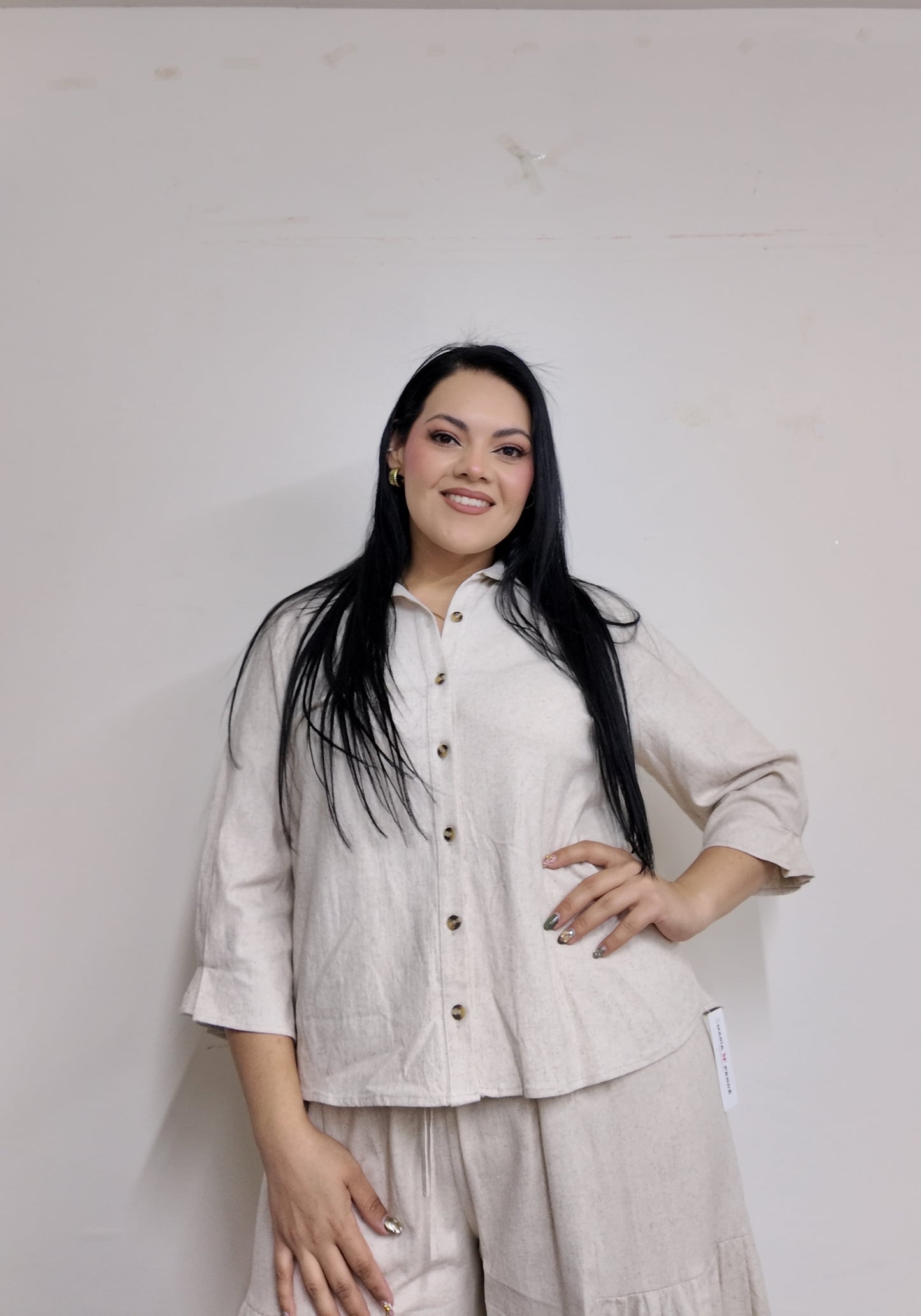Set De Pantalón De Pierna Ancho