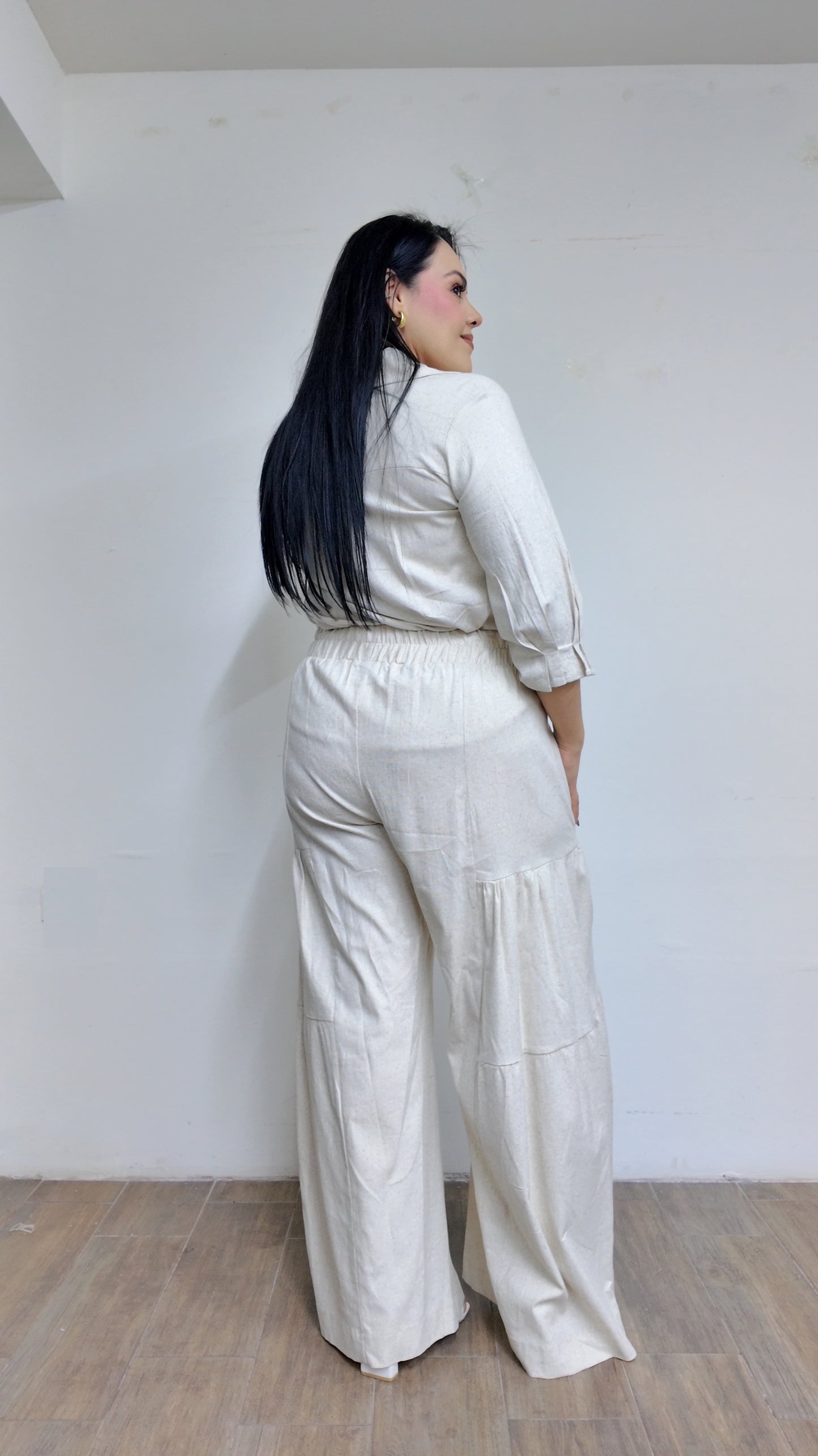 Set De Pantalón De Pierna Ancho