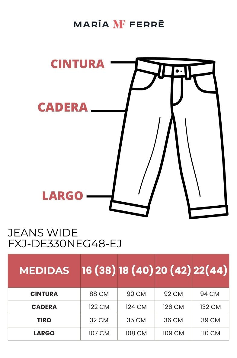 Jeans Mezclilla Wide