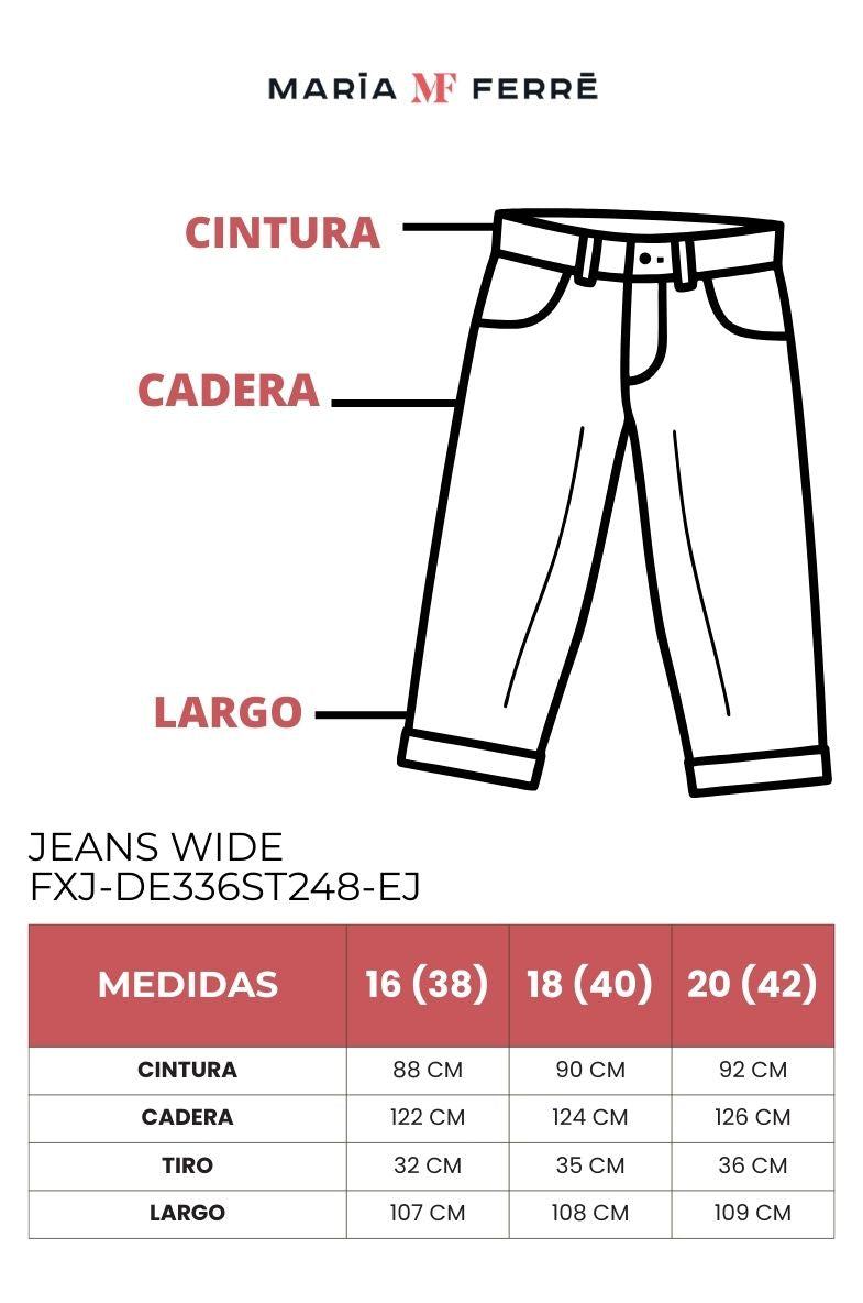 Jeans Mezclilla Wide