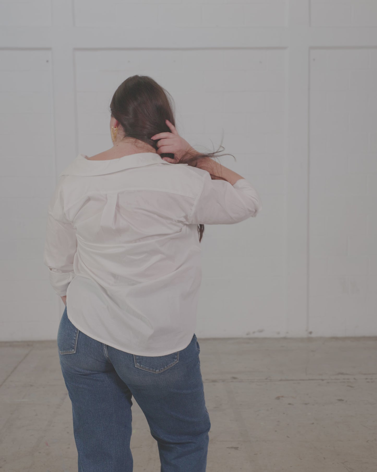 Blusa camisera manga larga