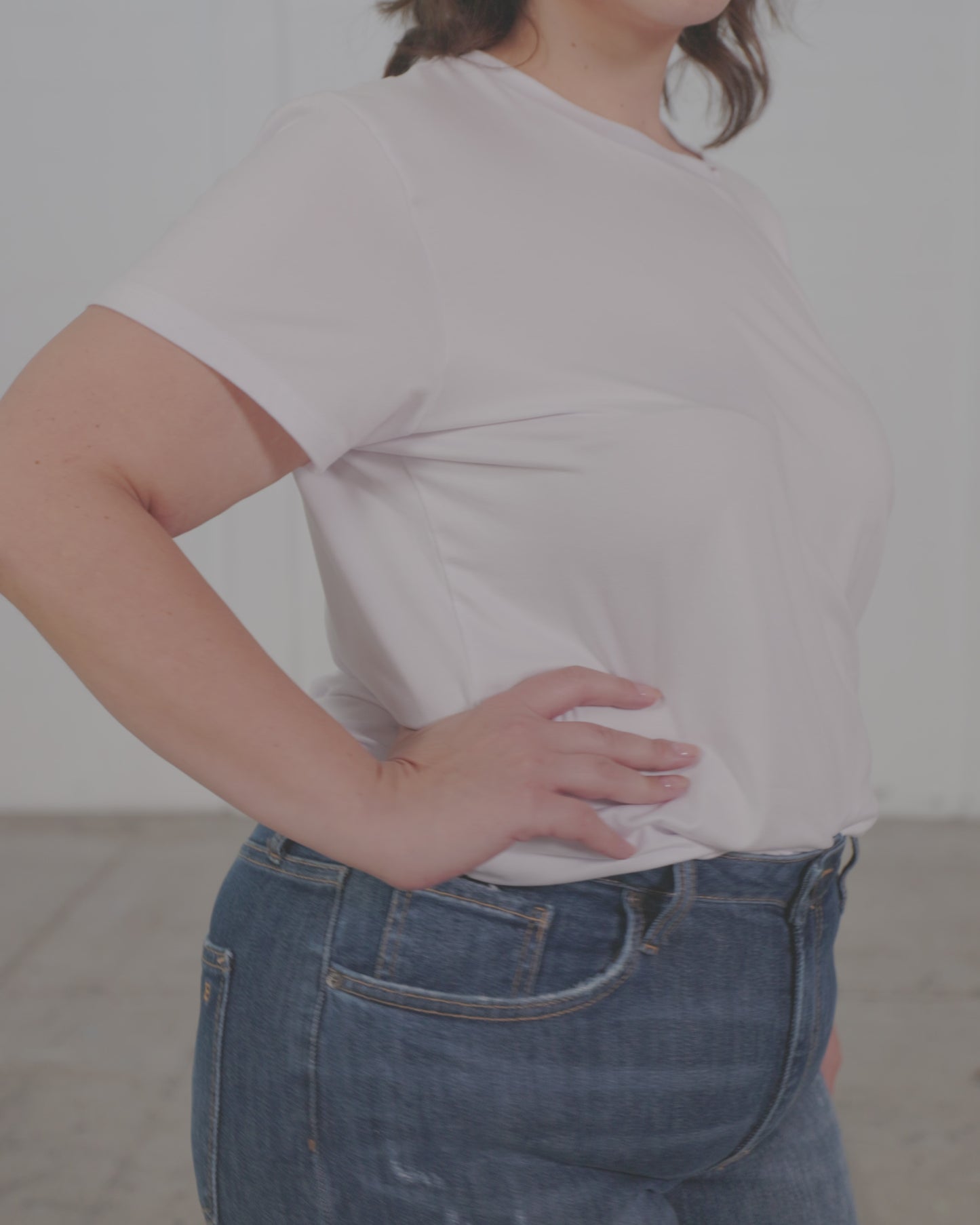 Blusa Básica Largo Perfecto Cuello Redondo