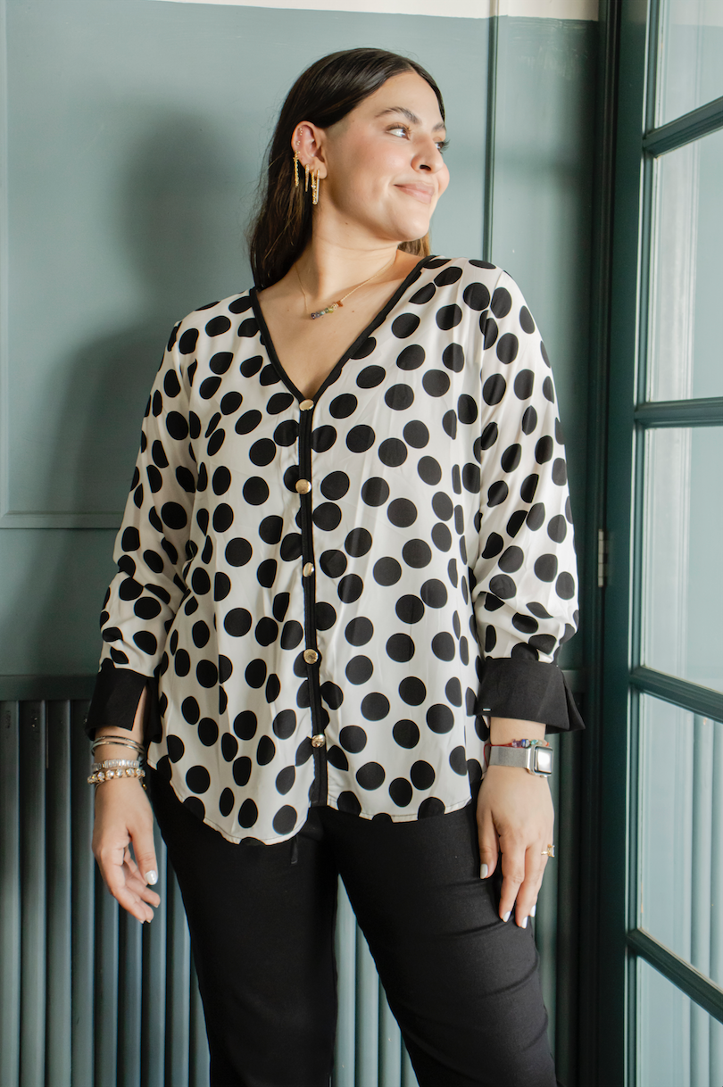 Blusa polka dot