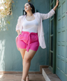 Biker short moda con lazo