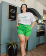 Biker short moda con lazo
