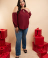 Blusa off the shoulder cadena