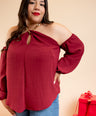 Blusa off the shoulder cadena