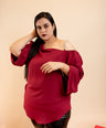 Blusa fiesta tirante de pedreria