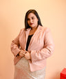 Blazer efecto piel