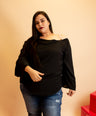 Blusa fiesta tirante de pedreria