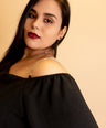 Blusa fiesta tirante de pedreria