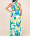 MAXI Vestido con estampado tropical