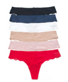 Pantie tipo tanga con encaje