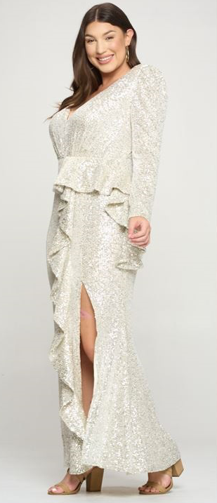 Vestido de fiesta brilloso